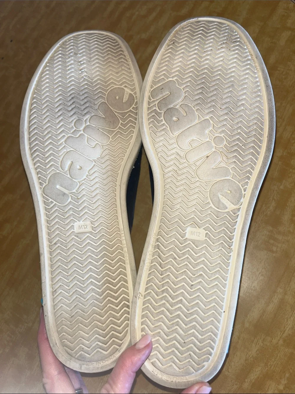 Native Men's Slip-On Boat Shoes in Blue with White Trim Size 12